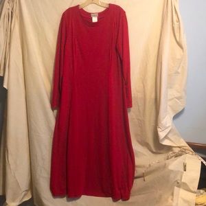 Coldwater Creek red princess seam dress size xl